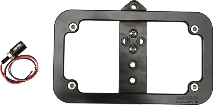 AXIA MODBOLP-BK Lighted Plate Frame - Durable LED Illumination for Powersports Vehicles