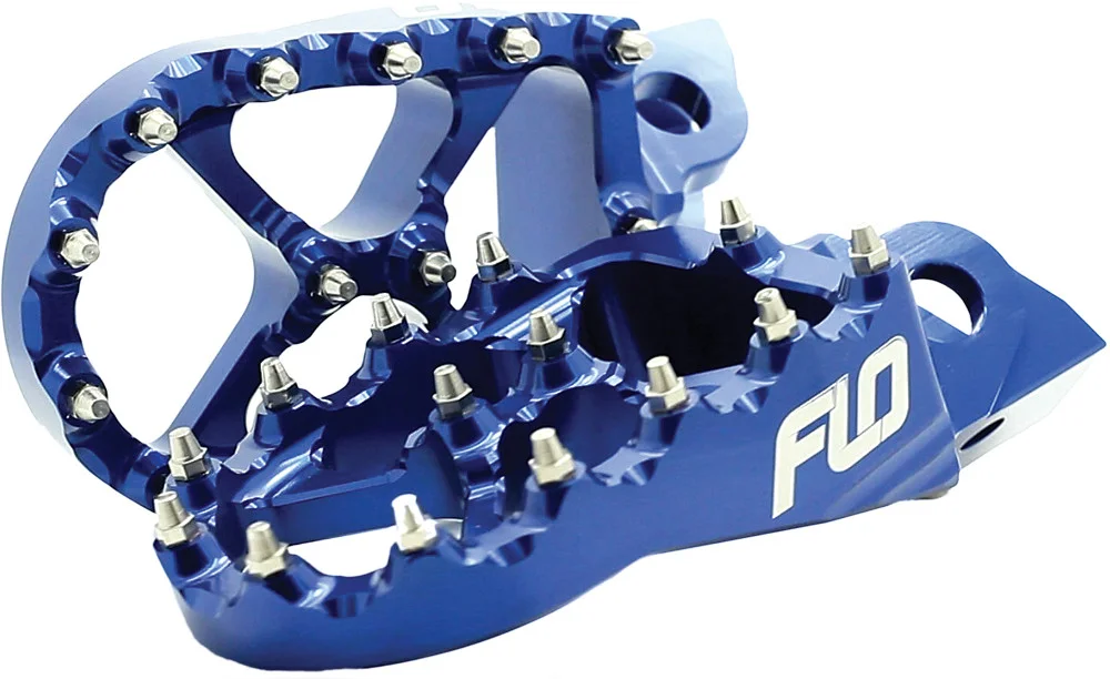 FLO MOTORSPORTS Pro Series Footpegs - Durable, Adjustable, High-Performance Foot Controls for Off-Road & Street Use
