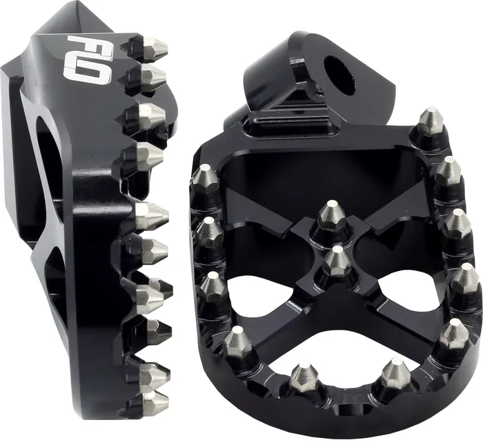 FLO MOTORSPORTS Pro Series Footpegs - Durable, Adjustable, High-Performance Foot Controls for Off-Road & Street Use