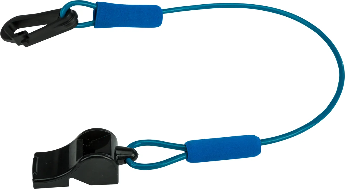 WPS LVW-17 BLUE Floating Whistle with Lanyard - Durable Accessory for Powersports Enthusiasts