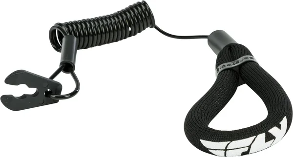WPS WA-1 Y BLK Floating Tethercord/Lanyard - Durable Safety Lanyard for Powersports Riders