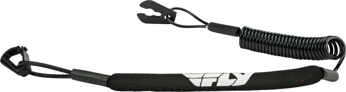 WPS LA-2 Y BLK Floating Tethercord/Lanyard - Durable, High-Visibility Safety Accessory for Powersports