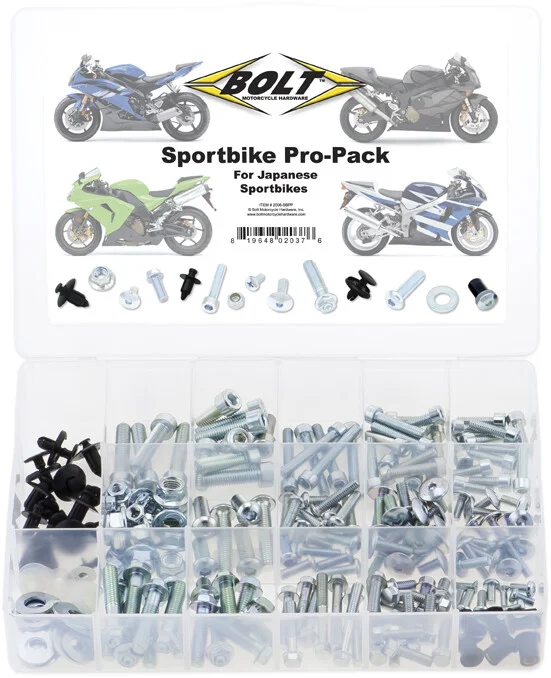 BOLT 2006-SBPP Sport Bike Pro-Pack Kit - 300+ Bolts for Street Bikes