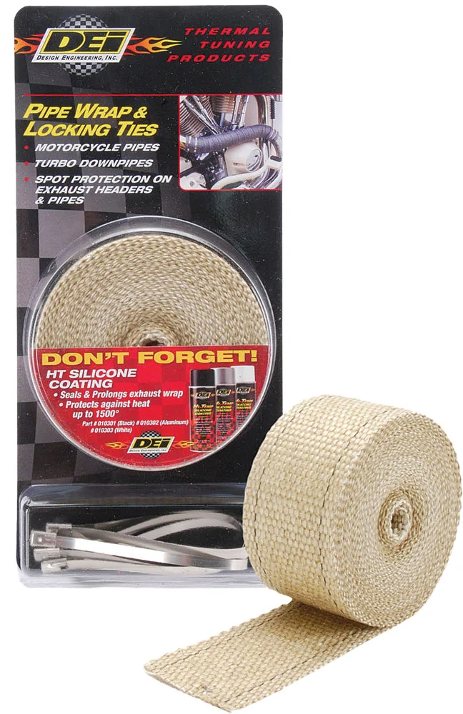 DEI - 901122 - Exhaust Wrap & Tie Kit