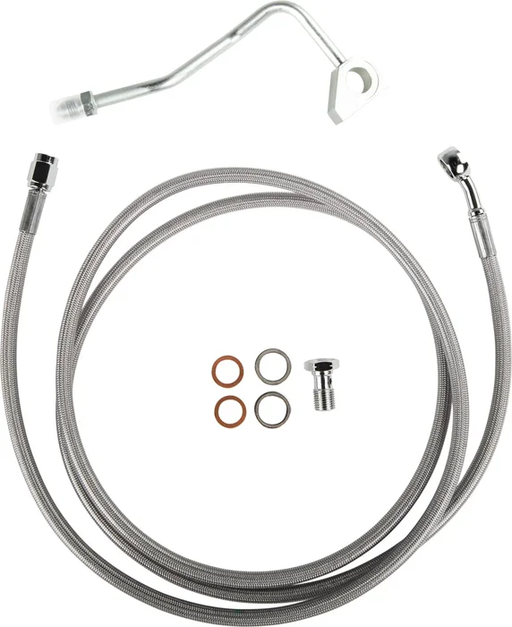 GOODRIDGE - HD82127-C+4 - Premium Brake Line Kit Touring Abs Clear +4