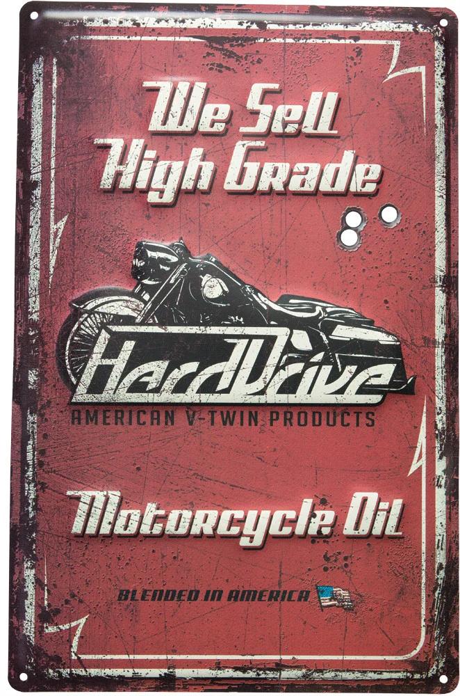 HARDDRIVE - HARDRIVE OIL SIGN - M/C Oil Sign