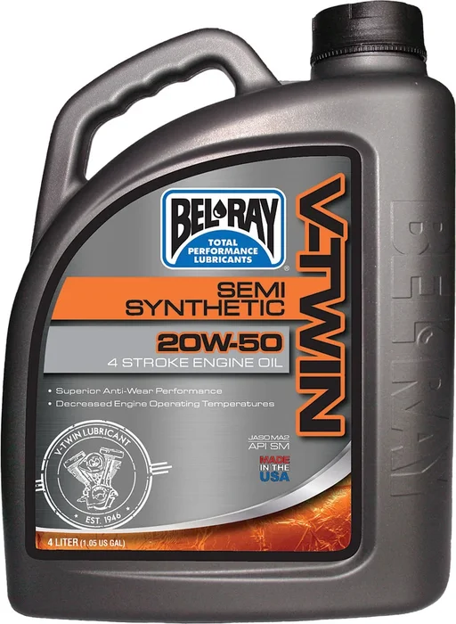 BEL-RAY - 96910-BT4 - V-Twin Semi-Synthetic Engine Oil