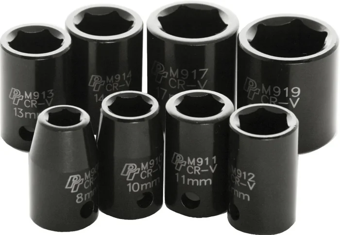 PERFORMANCE TOOL - M589DB - 3/8" Metric Impact Socket Set