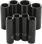 PERFORMANCE TOOL - M595DB - 3/8" Metric Impact Socket Set