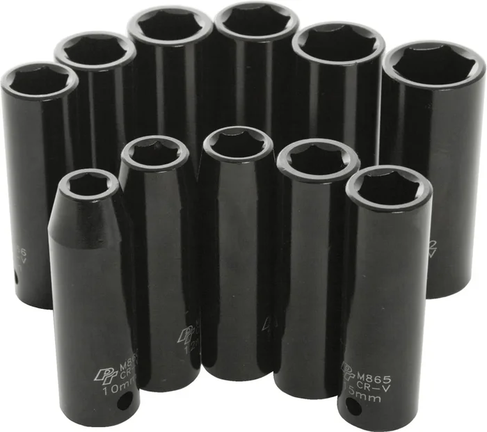 PERFORMANCE TOOL - M591DB - 1/2" Metric Impact Socket Set
