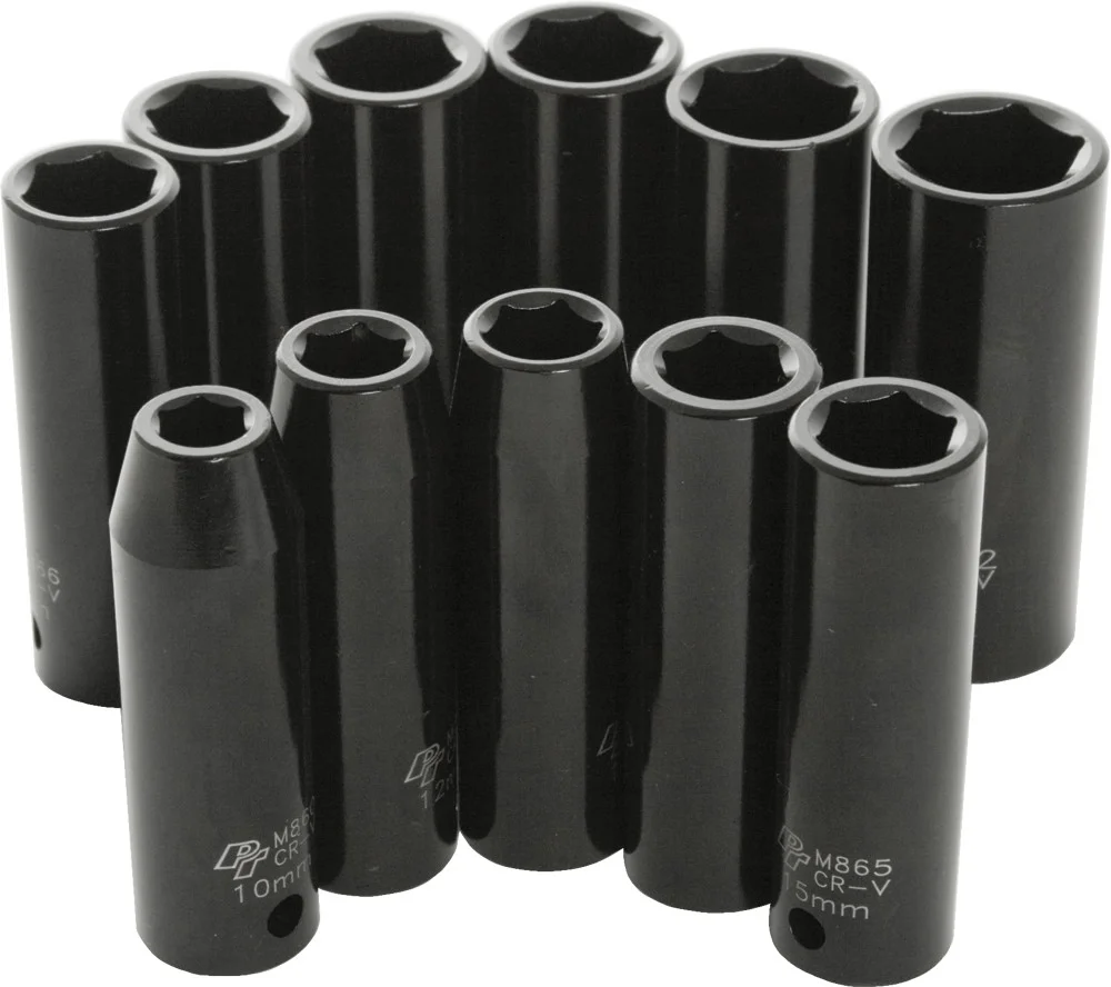 PERFORMANCE TOOL - M591DB - 1/2" Metric Impact Socket Set