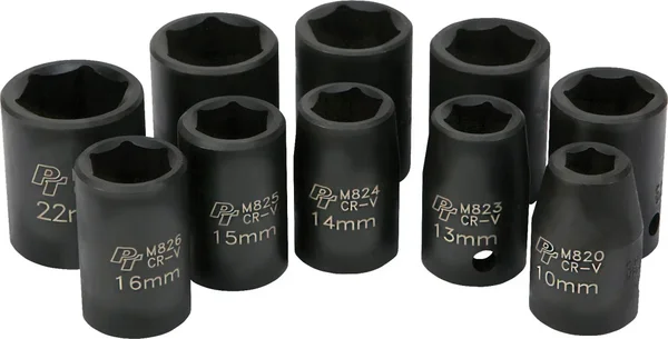 PERFORMANCE TOOL - M593DB - 1/2" Metric Impact Socket Set