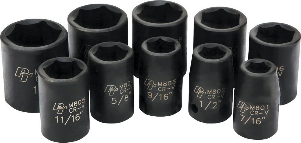 PERFORMANCE TOOL - M592DB - 1/2" SAE Impact Socket Set