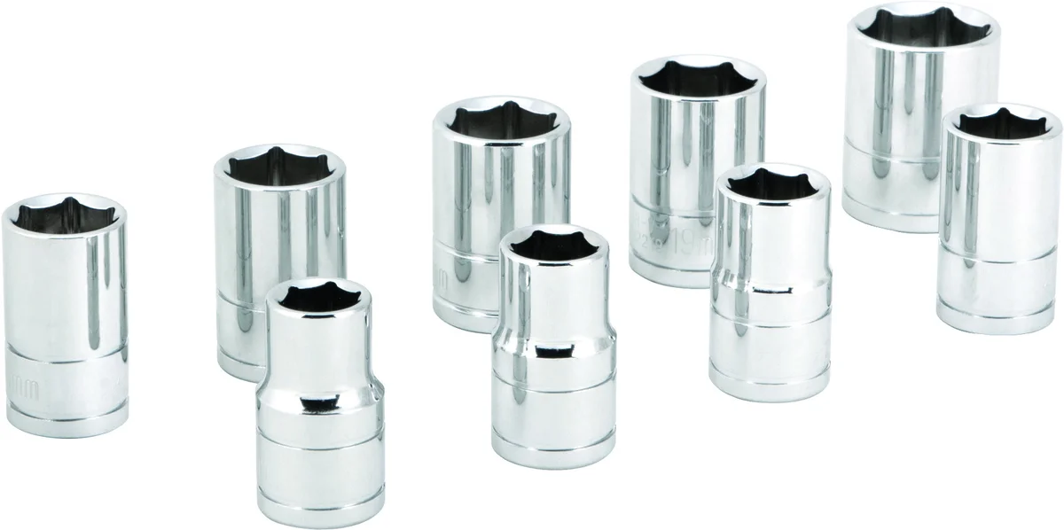 PERFORMANCE TOOL - W32202 - 1/2" Metric Socket Set