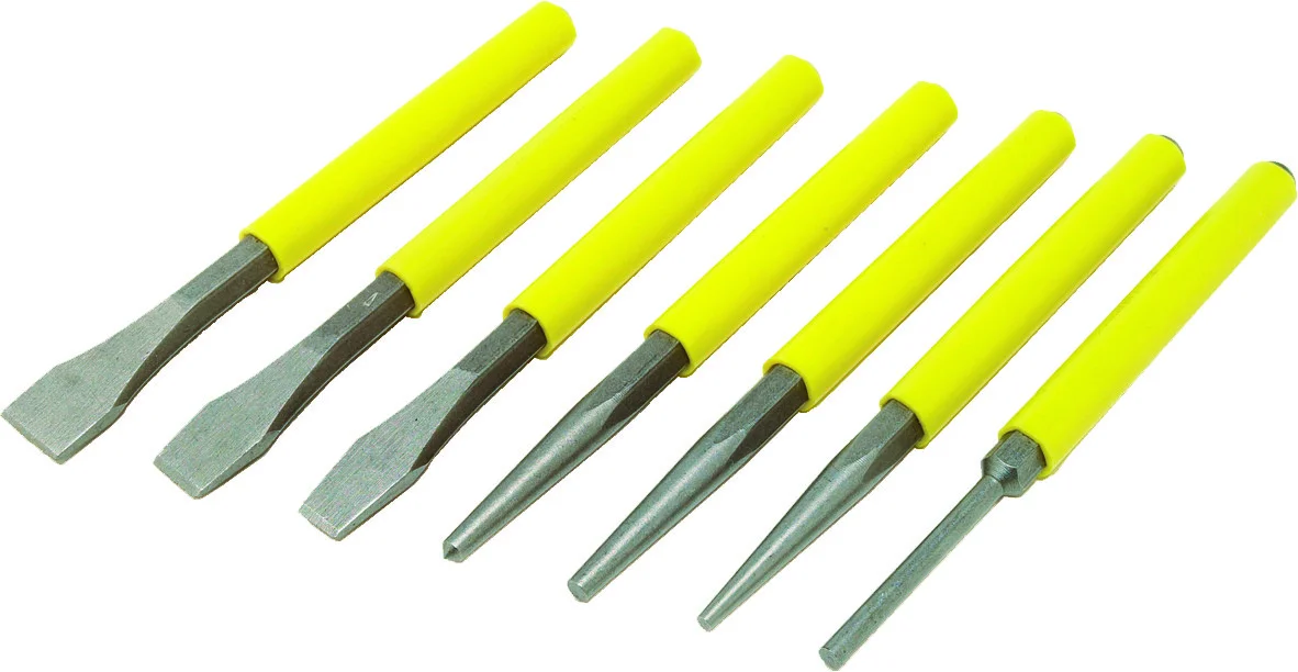 PERFORMANCE TOOL - W750 - 7 Piece Chisel & Punch Set