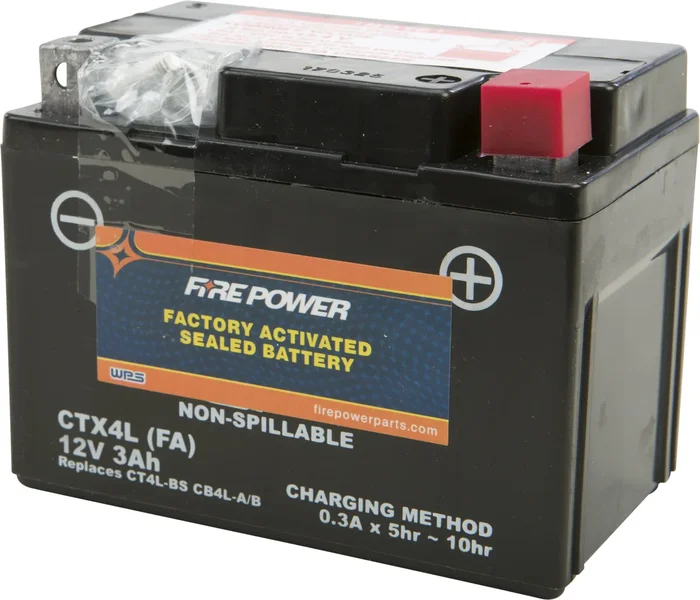 FIRE POWER - CTX4L-BS(FA) - Factory Activated Sealed Battery
