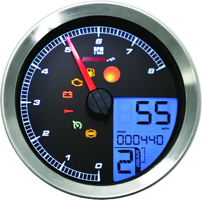 KOSO - BA051201 - LCD Color Change Speedo and Tachometer