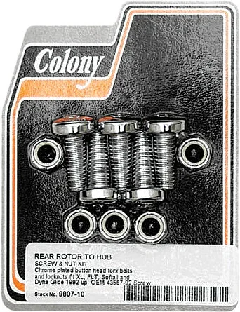 COLONY MACHINE - 9807-10 - Brake Rotor Screw Kit