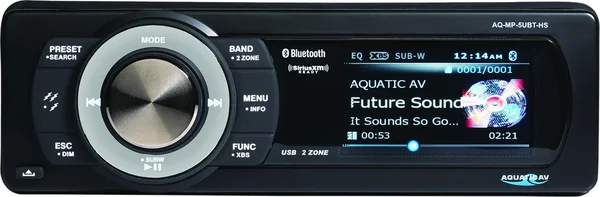 AQUATIC AV - AQ-MP-5UBT-HS - Harley Bluetooth Radio