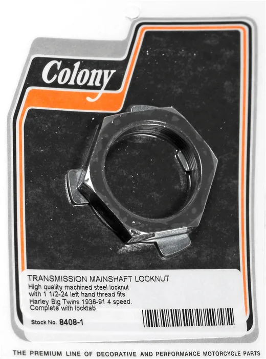 COLONY MACHINE - 8408-1 - Transmission Main Shaft Lock Nut