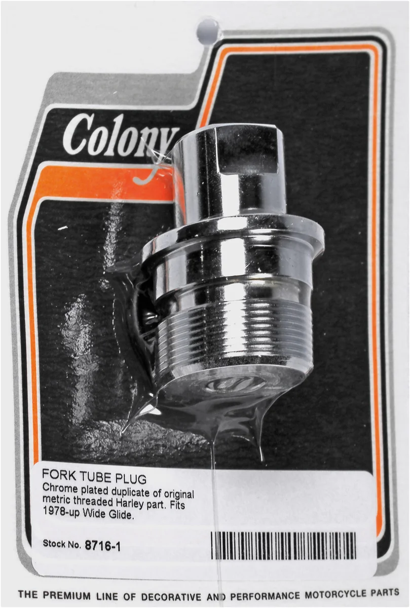 COLONY MACHINE - 8716-1 - Fork Tube Plug