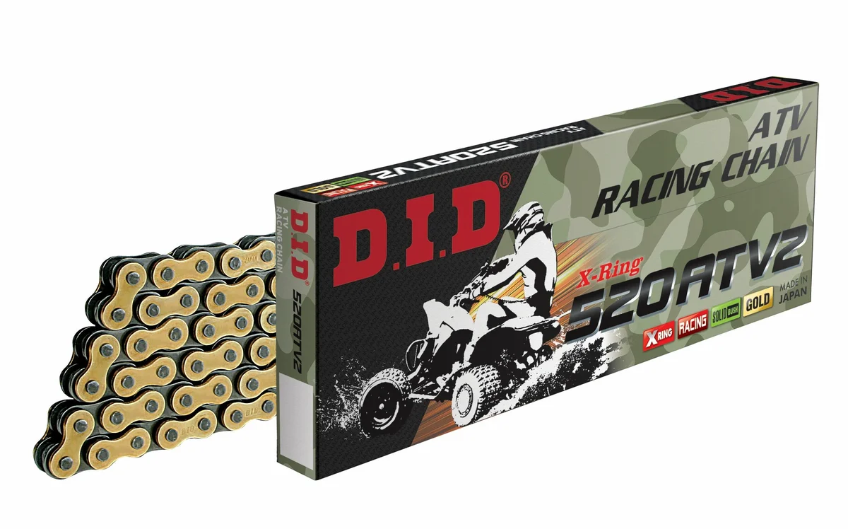 D.I.D 520ATV2130FB ATV X-Ring Sealed Chain - Durable, Low Maintenance ATV Chain