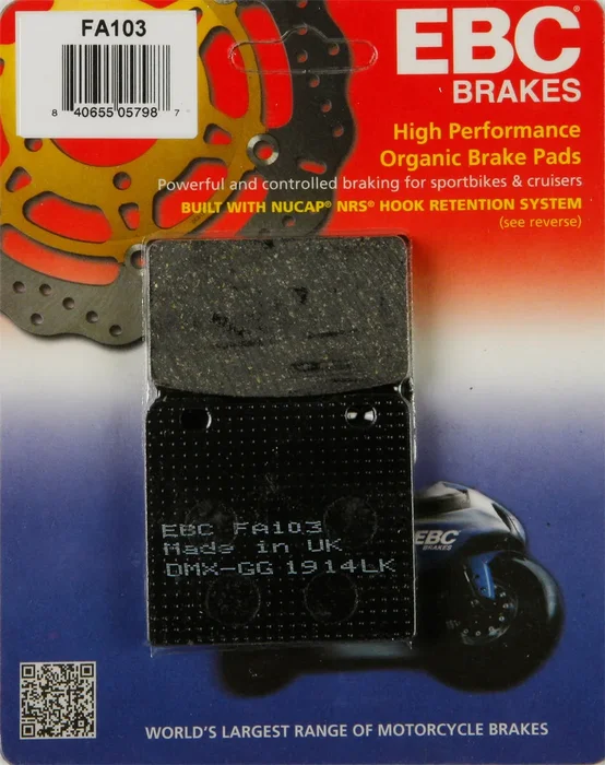 EBC FA103 Standard Brake Pads - High-Performance Motorcycle Brake Pads