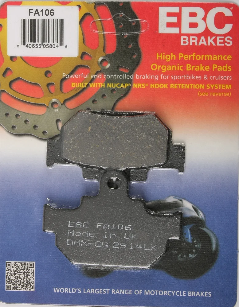 EBC FA106 Standard Brake Pads - High-Performance Motorcycle Brake Pads