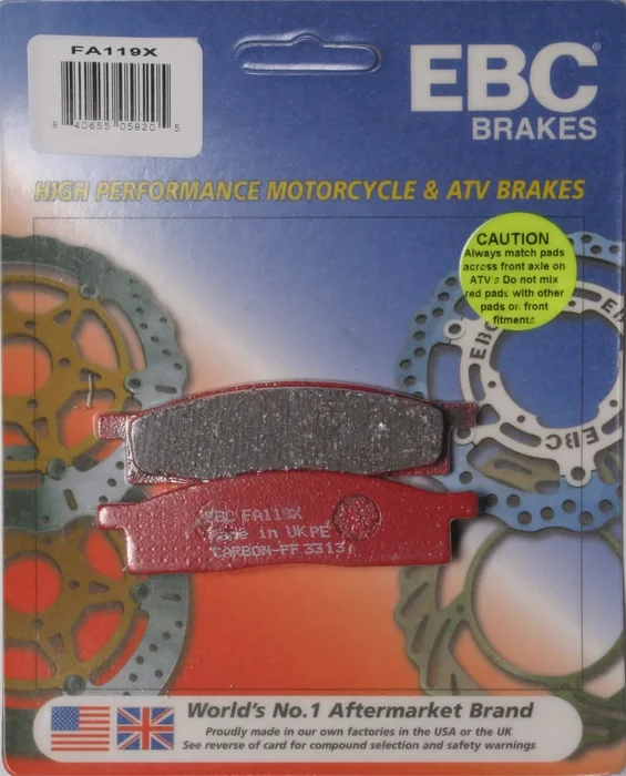 EBC FA119X Standard Brake Pads - High-Performance Motorcycle Brake Pads