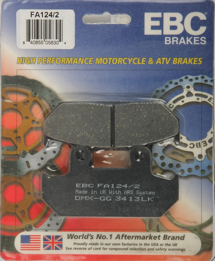 EBC FA124/2 Standard Brake Pads - High-Performance Motorcycle Brake Pads
