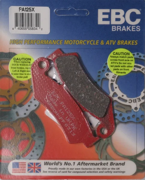 EBC FA125X Standard Brake Pads - High-Performance Motorcycle Brake Pads