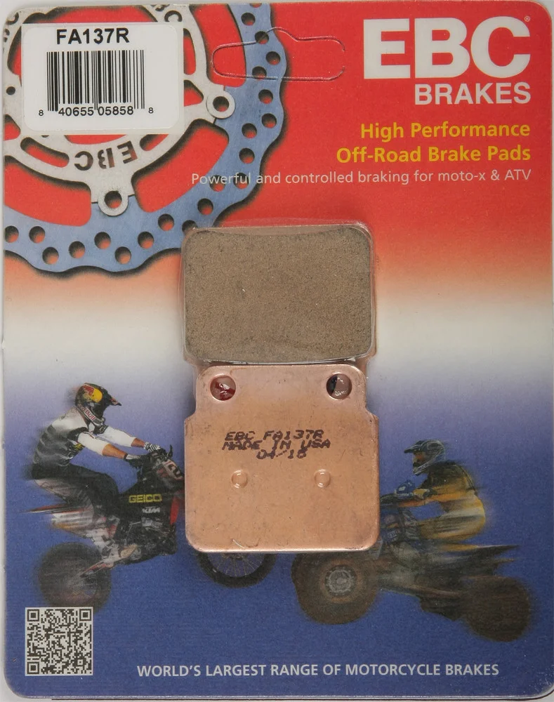 EBC FA137R Standard Brake Pads - High-Performance Motorcycle Brake Pads
