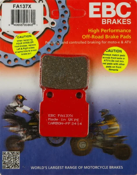 EBC FA137X Standard Brake Pads - High-Performance Motorcycle Brake Pads for Enhanced Stopping Power