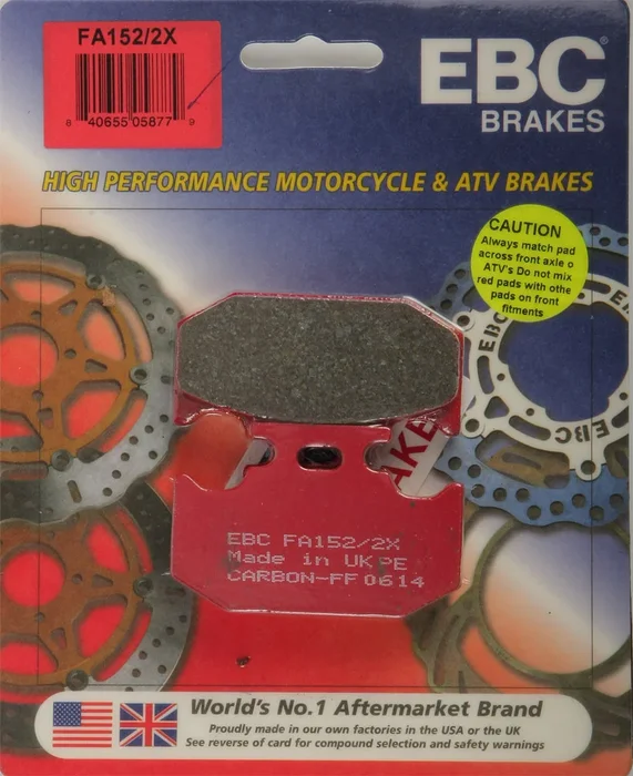 EBC FA152/2X Standard Brake Pads - High-Performance Motorcycle Brake Pads