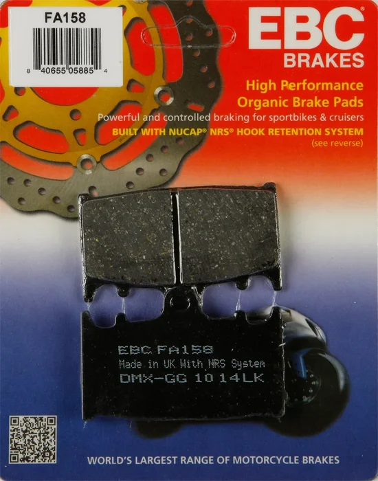 EBC FA158 Standard Brake Pads - High-Performance Motorcycle Brake Pads