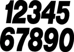 DIRT DIGITS SX53B-3 Super X Competition Stick-on Numbers - AMA Approved Racing Decals