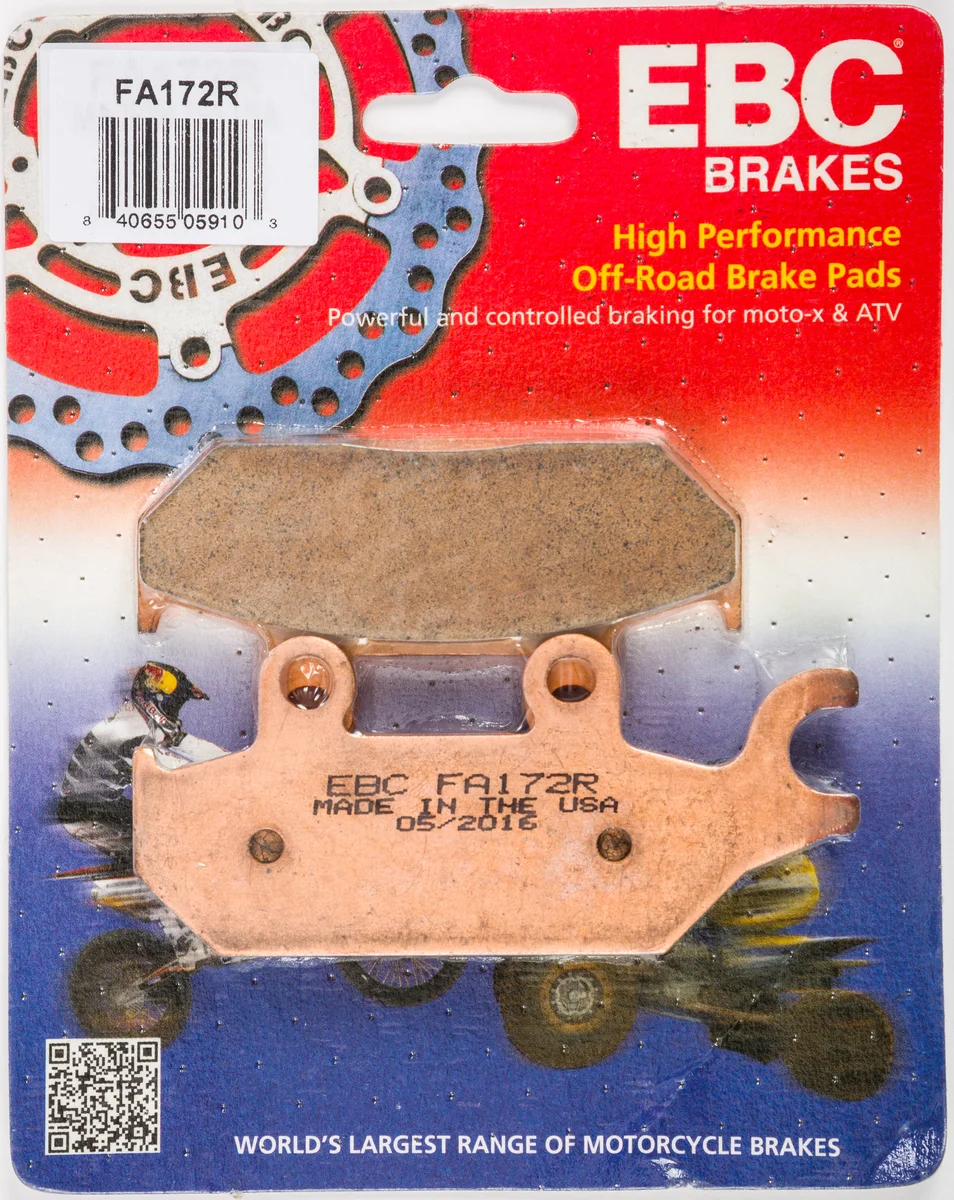 EBC FA172R Standard Brake Pads - High-Performance Motorcycle Brake Pads