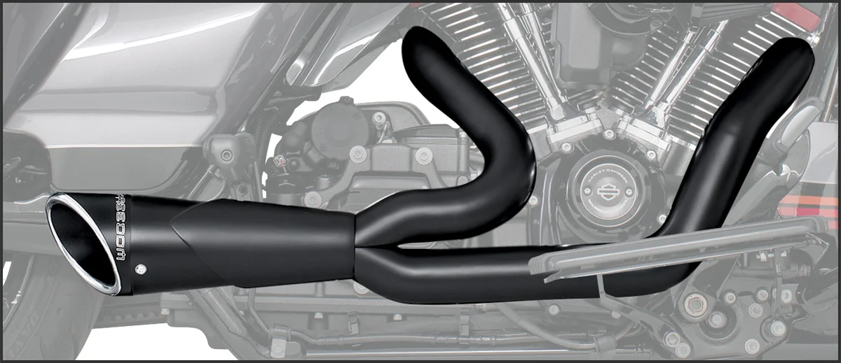 FREEDOM - HD00853 - FLH/FLT 2 Into 1 Shorty Exhaust