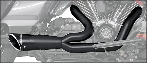 FREEDOM - HD00855 - FLH/FLT 2 Into 1 Shorty Exhaust