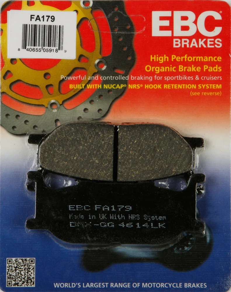 EBC FA179 Standard Brake Pads - High-Performance Motorcycle Brake Pads