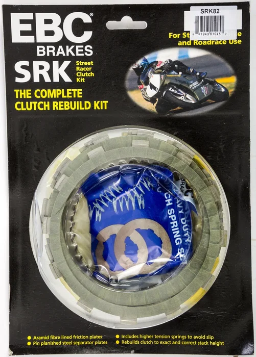 EBC SRK82 SRK Complete Clutch Kit - High-Performance Motorcycle Clutch for Enhanced Riding Control