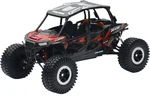 NEW-RAY 57976B 1:18 Scale Die-Cast UTV Replica - Durable Red Polaris RZR 4 Turbo XP Model for Off-Road Enthusiasts