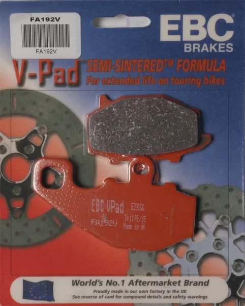 EBC Brakes FA192V V-Series Semi-Sintered Brake Pads - High-Performance Motorcycle Brake Pads