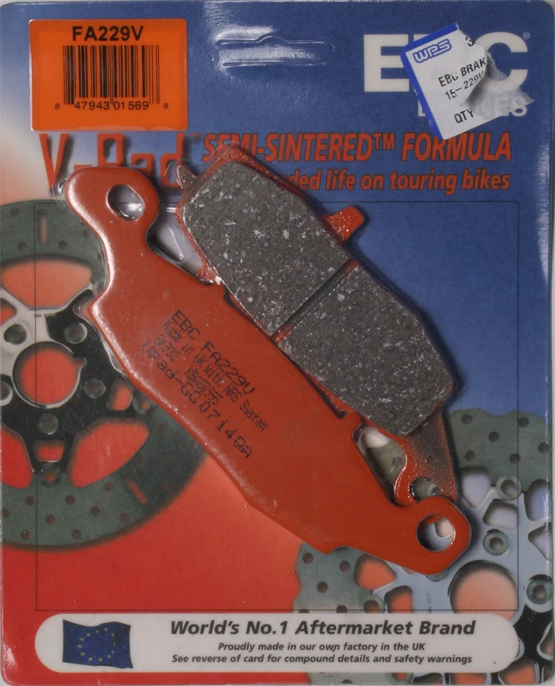 EBC FA229V Semi-Sintered Brake Pads - High-Performance Brakes for Street & Dirt Bikes