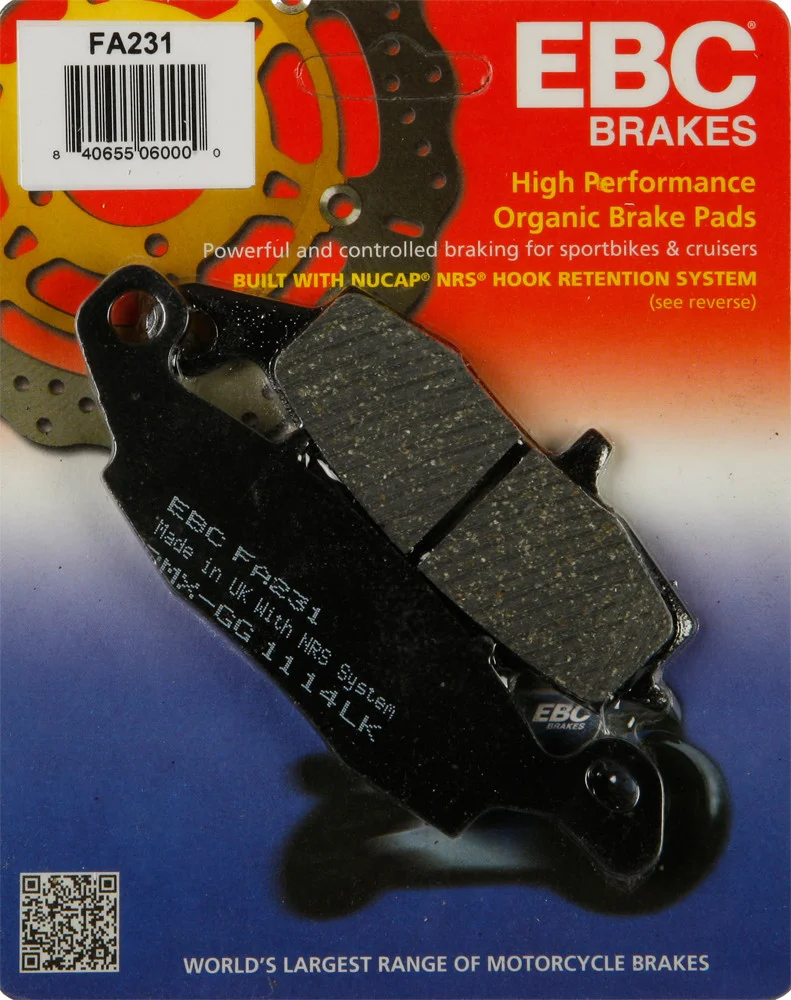 EBC FA231 Standard Brake Pads - High-Performance Motorcycle Brake Pads