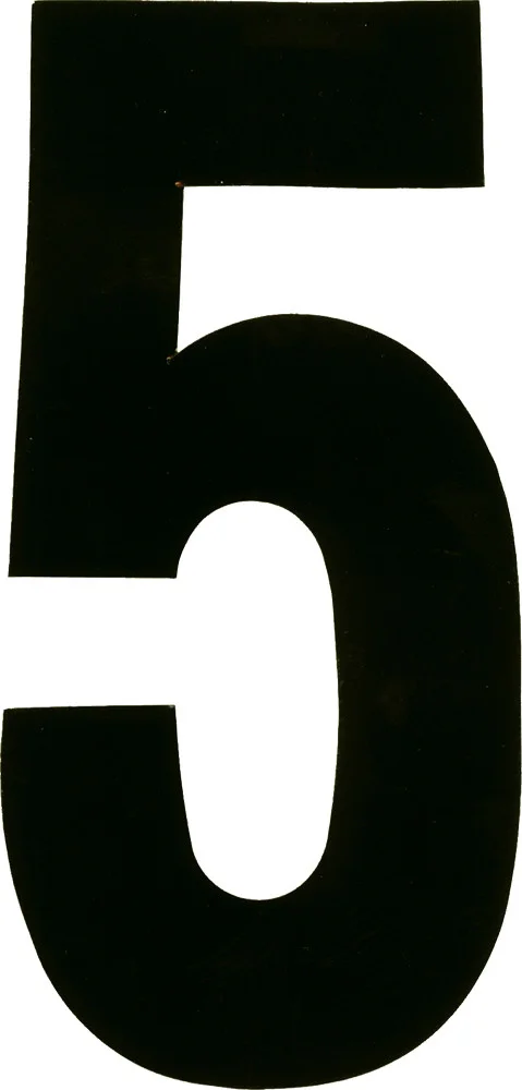 DIRT DIGITS XT63B-5 - Competition-Approved Graphics/Decals for Powersports Number Plates