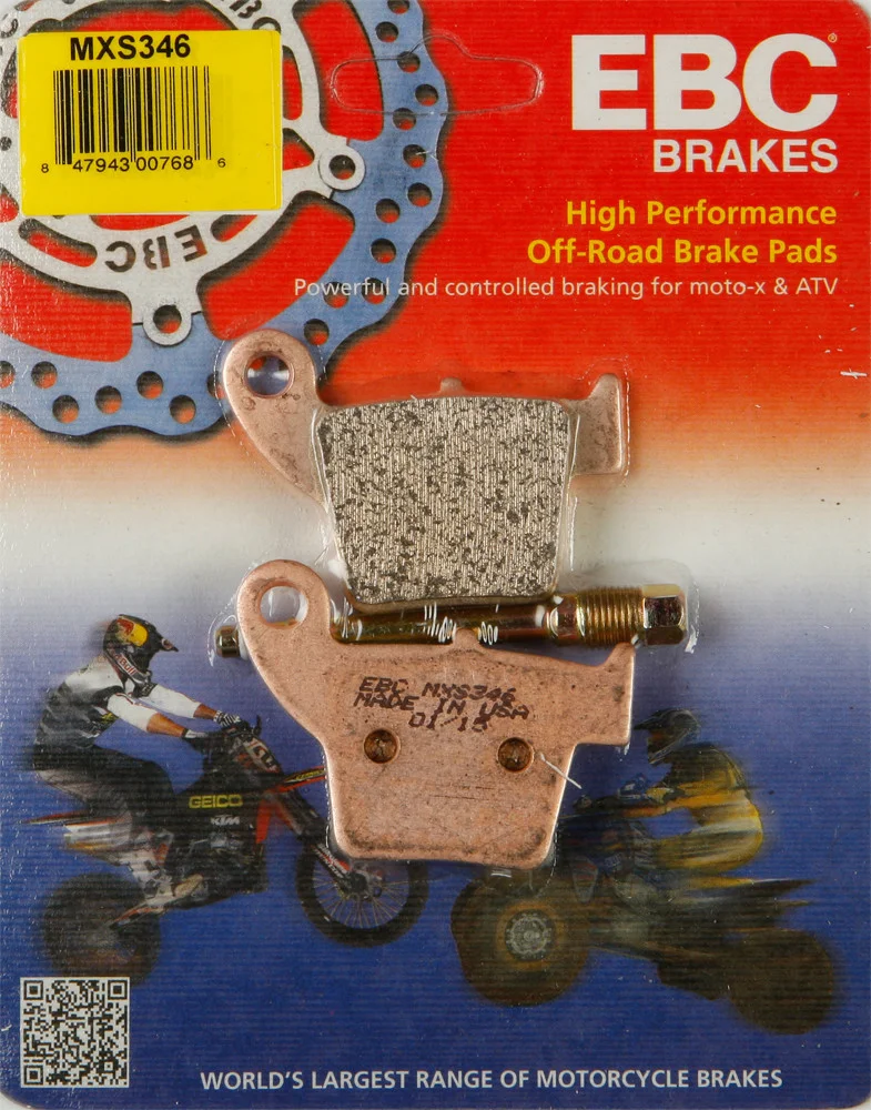 EBC MXS346 Standard Brake Pads - High-Performance Motorcycle Brake Pads for Enhanced Stopping Power