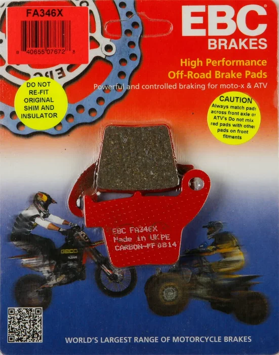 EBC FA346X Standard Brake Pads - High-Performance Motorcycle Brake Pads