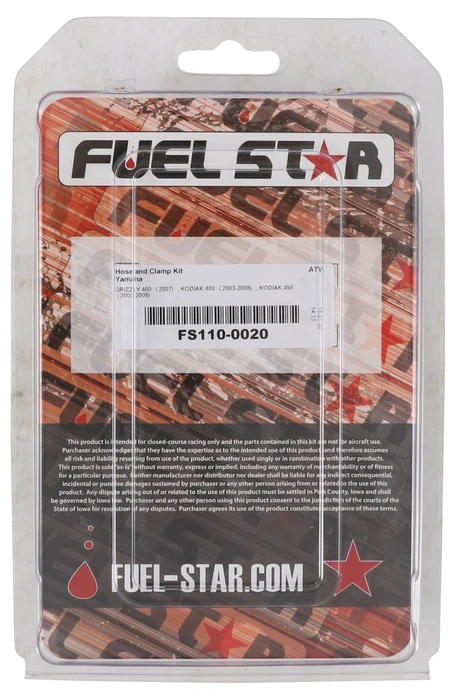 ALL BALLS - FS110-0020 - Fuel Hose and Clamp Kit