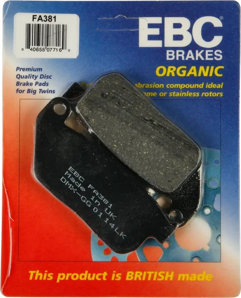 EBC FA381 Standard Brake Pads - High-Performance Motorcycle Brake Pads